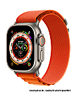 Apple Watch Ultra leasen, neues Design im Titangehäuse 49mm, Alpine Loop Orange